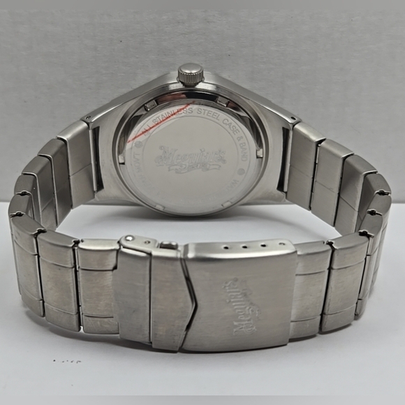 Mens Meguiars Since 1901 Date Dial Stainless Steel Quartz Watch New Battery - Picture 7 of 10